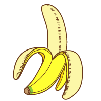 バナナのイラスト 果物のイラスト 無料イラスト素材 無料イラスト素材 イラストほし