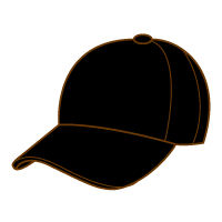 キャップのイラスト ブラック 日用品 服飾小物のイラスト 無料イラスト素材 無料イラスト素材 イラストほし