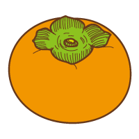 柿のイラスト 果物のイラスト 無料イラスト素材 無料イラスト素材 イラストほし