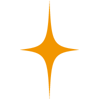 キラキラのイラスト オレンジ マーク 飾りマークのイラスト 無料イラスト素材 無料イラスト素材 イラストほし