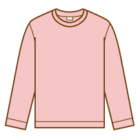 長袖無地tシャツのイラスト ピンク 日用品 衣料品のイラスト 無料イラスト素材 無料イラスト素材 イラストほし