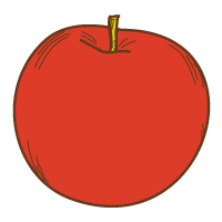 りんごのイラスト 果物のイラスト 無料イラスト素材 無料イラスト素材 イラストほし