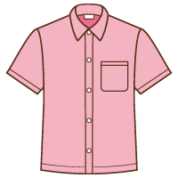 Yシャツのイラスト 半袖 ピンク 日用品 夏 衣料品のイラスト 無料イラスト素材 無料イラスト素材 イラストほし