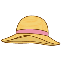 麦わら帽子のイラスト ピンク 日用品 夏 レジャー用品 暑さ対策用品 無料イラスト素材 無料イラスト素材 イラストほし
