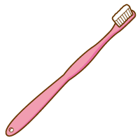 歯ブラシのイラスト ピンク 日用品 デンタルケアグッズ 虫歯対策グッズ 無料イラスト素材 無料イラスト素材 イラストほし