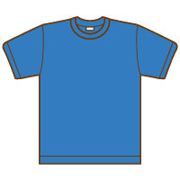 無地tシャツのイラスト ブルー 日用品 衣料品のイラスト 無料イラスト素材 無料イラスト素材 イラストほし