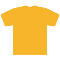 半袖tシャツシルエットのイラスト オレンジ シルエットのイラスト
